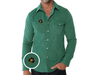 Notre Dame - Corduroy Pearl Snap - Shamrock - Deep Sea