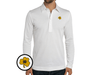 Notre Dame - Coach's Long Sleeve Range Polo - Shamrock - White