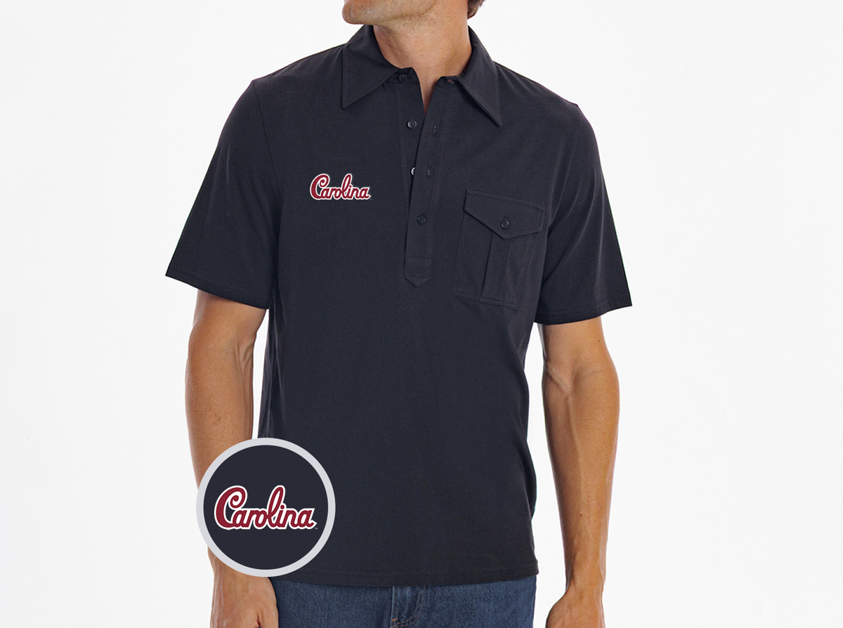 South Carolina - Retro Coach's Players Shirt - Carolina Script - Black