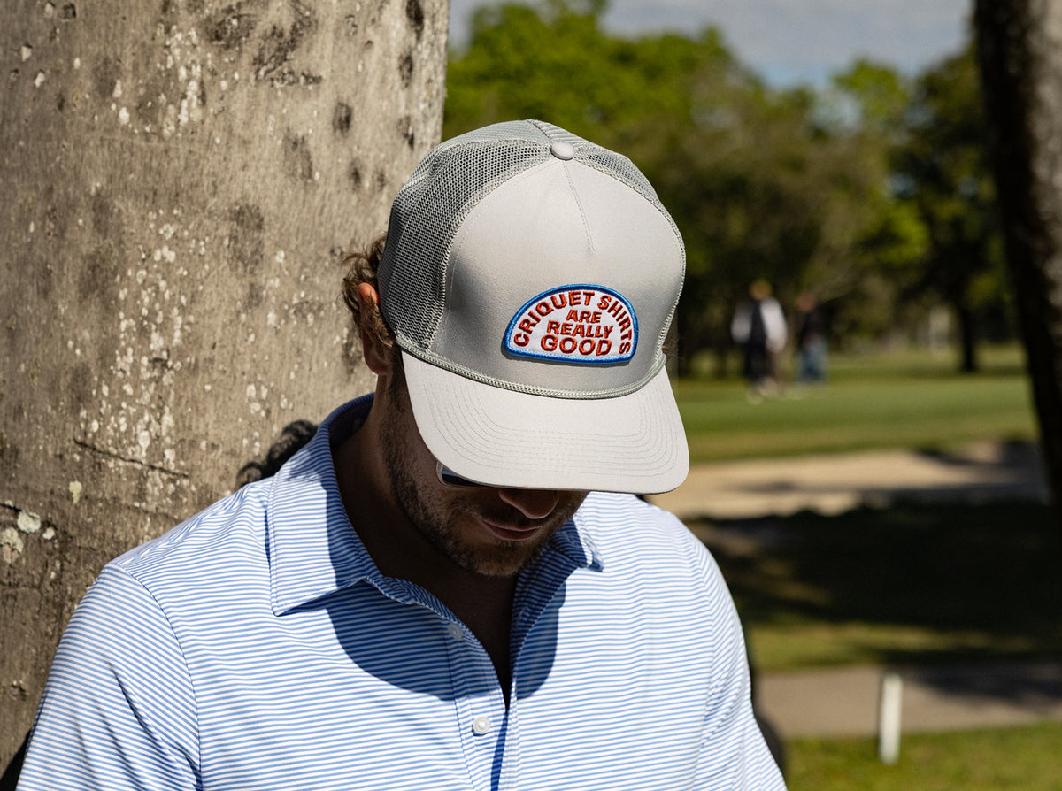 Trucker Hat in Criquet Shirts are Really Good, Gray Ripstop, view 2