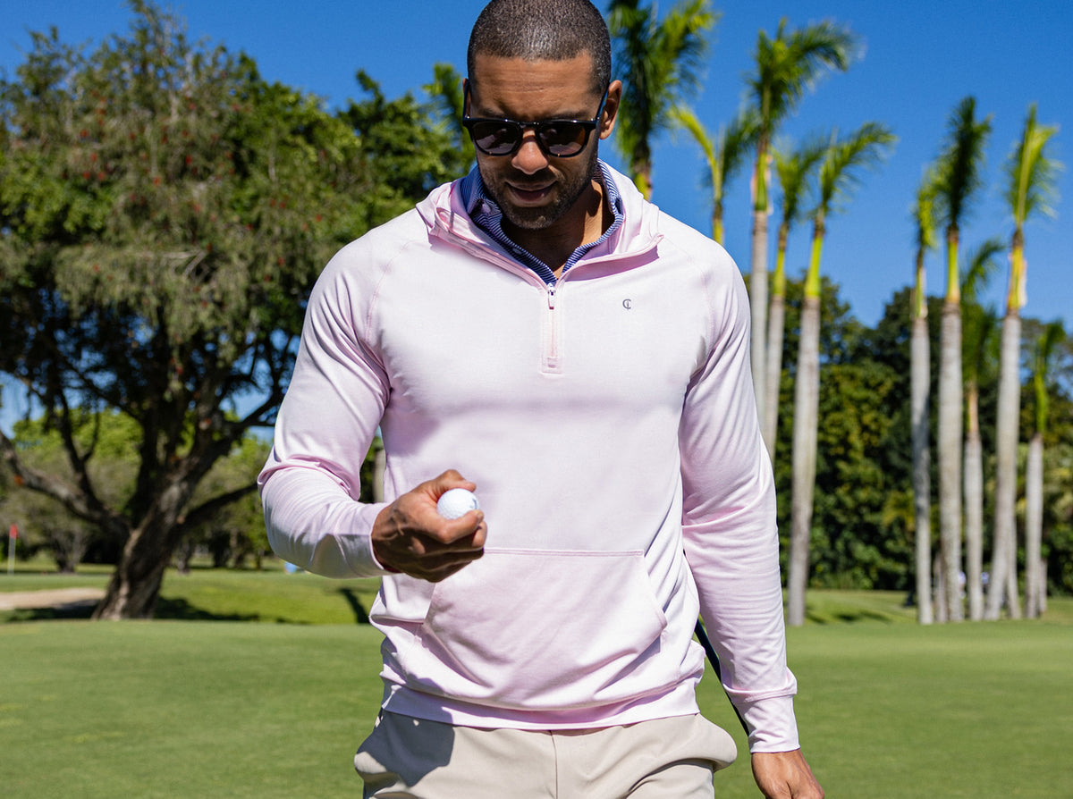 Criquet Ace Performance Hoodie in Pink, view 1