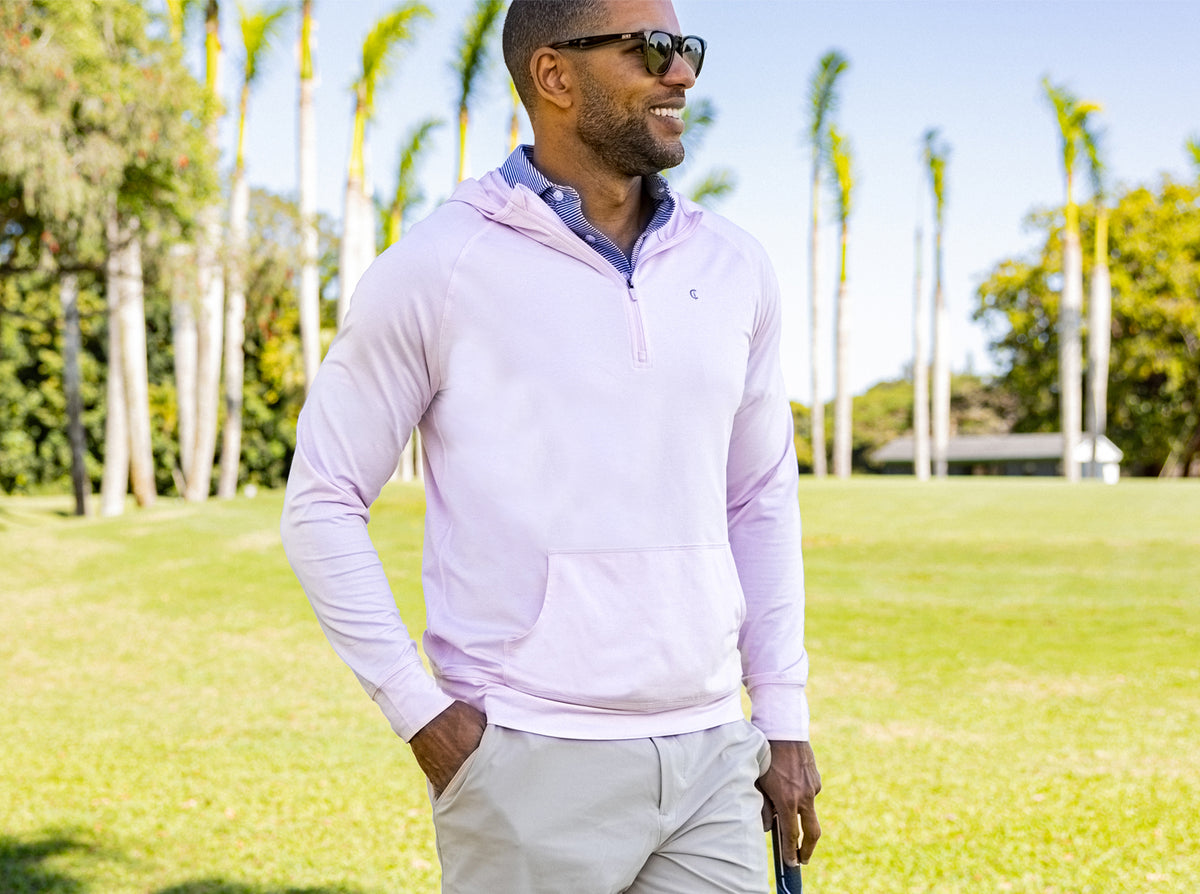 Criquet Ace Performance Hoodie in Pink, view 7