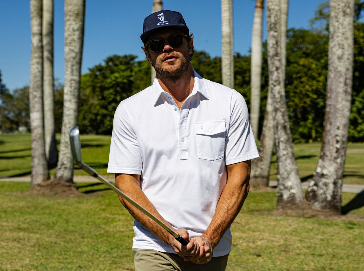 Criquet Performance Players Shirt in Bright White, view 3