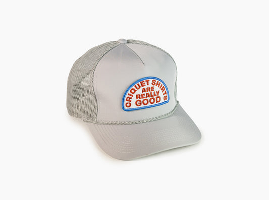 Trucker Hat in Criquet Shirts are Really Good, Gray Ripstop, view 1