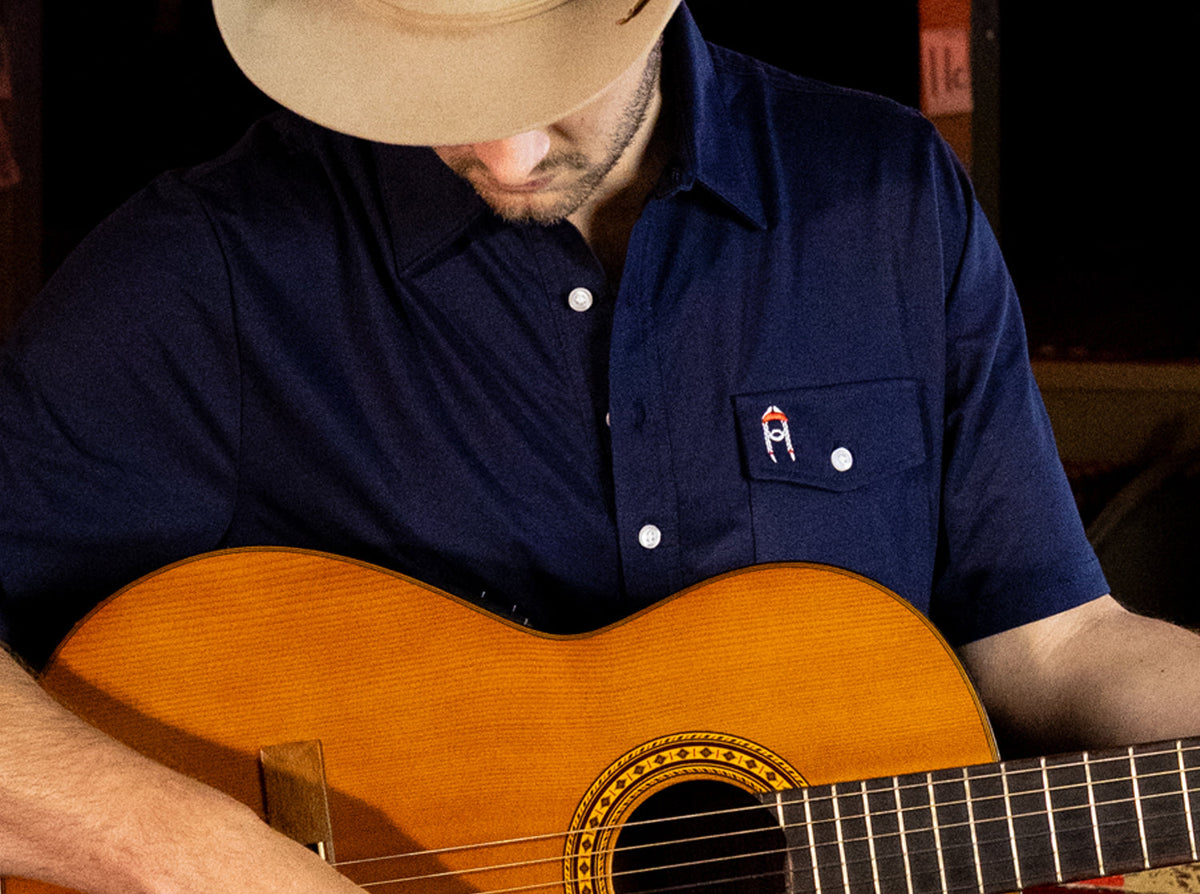 Criquet Willie Nelson Players Shirt The Icon in Navy, view 6