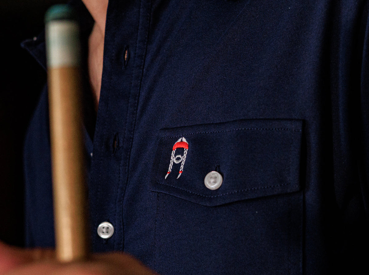 Criquet Willie Nelson Players Shirt The Icon in Navy, view 2