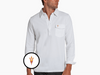 Arizona State - Coach's Long Sleeve Players Shirt - Pitchfork - White