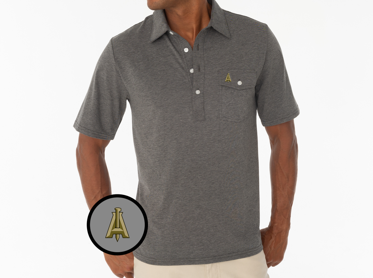 Criquet Atlanta United in Coaches Players Shirt, A Spike, Grey, view 1