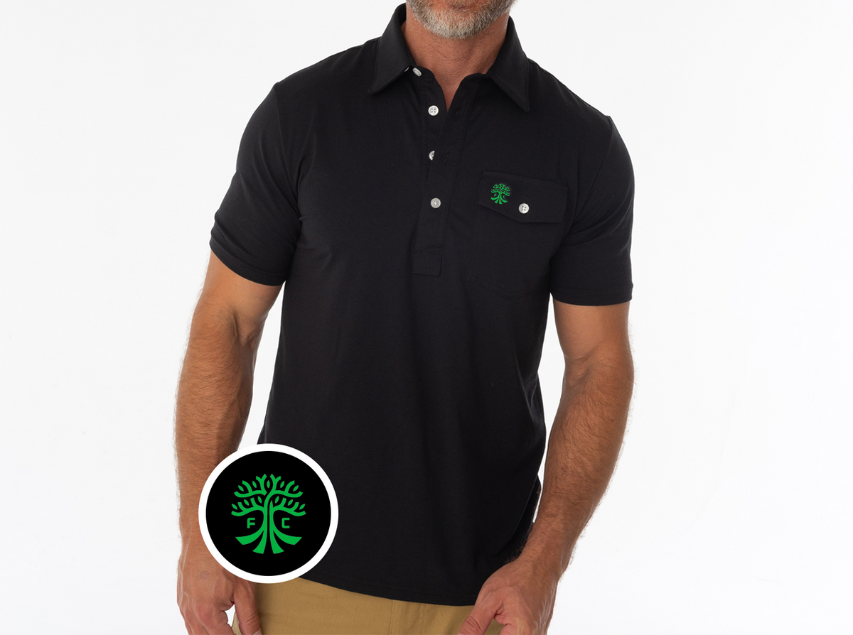 Criquet Austin FC in Coaches Players Shirt, Tree, Black, view 1