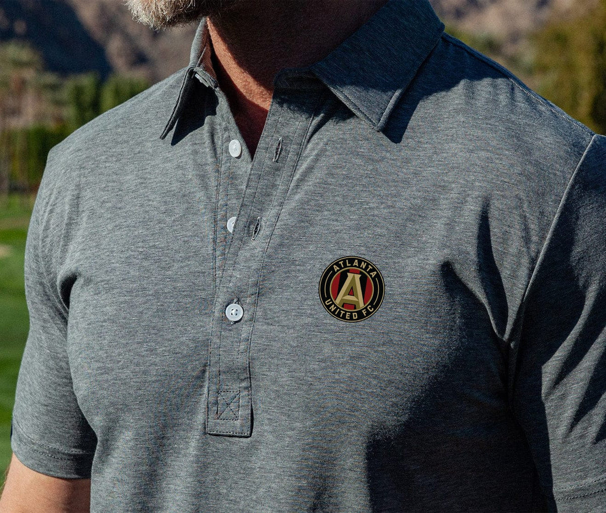 Criquet Atlanta United in Range Polo, Crest, Blackjack, view 3