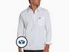 BYU - Coach's Long Sleeve Players Shirt - Oval - White