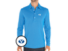 BYU - Coach's Long Sleeve Range Polo - Oval - Blue
