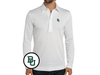 Baylor - Coach's Long Sleeve Range Polo - BU - White