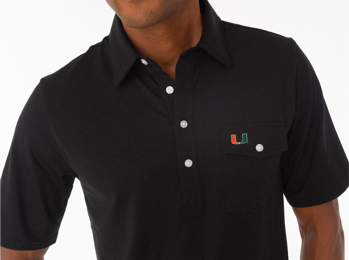 Criquet Miami in Coaches Players Shirt, U, Black, view 2