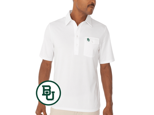 Criquet Baylor in Coach's Performance Players Shirt, Interlock, White, view 1