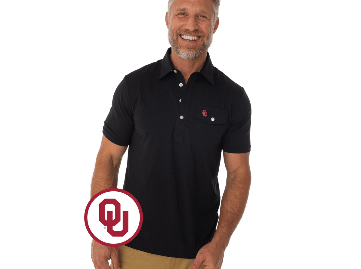 Criquet Oklahoma in Coach's Performance Players Shirt, Interlock, Black, view 1