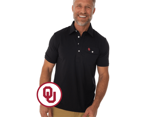 Criquet Oklahoma in Coach's Performance Players Shirt, Interlock, Black, view 1