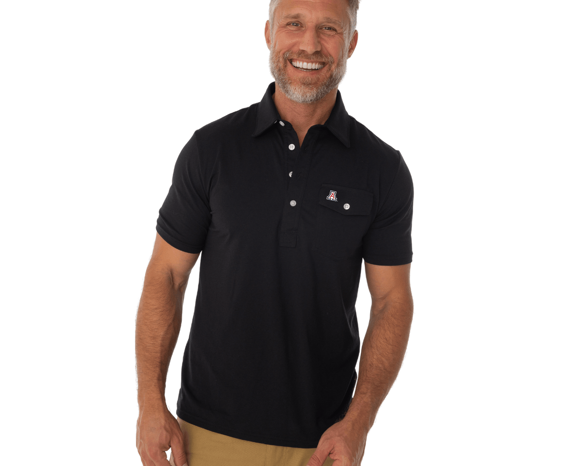 Criquet Arizona in Coach's Performance Players Shirt, A Mark, Black, view 3