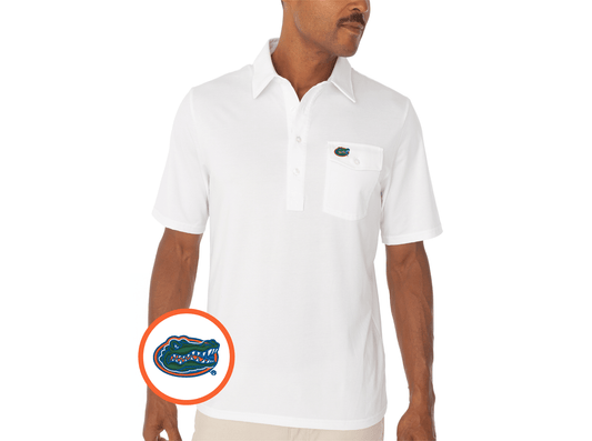 Criquet Florida in Coach's Performance Players Shirt, Albert Mark, White, view 1