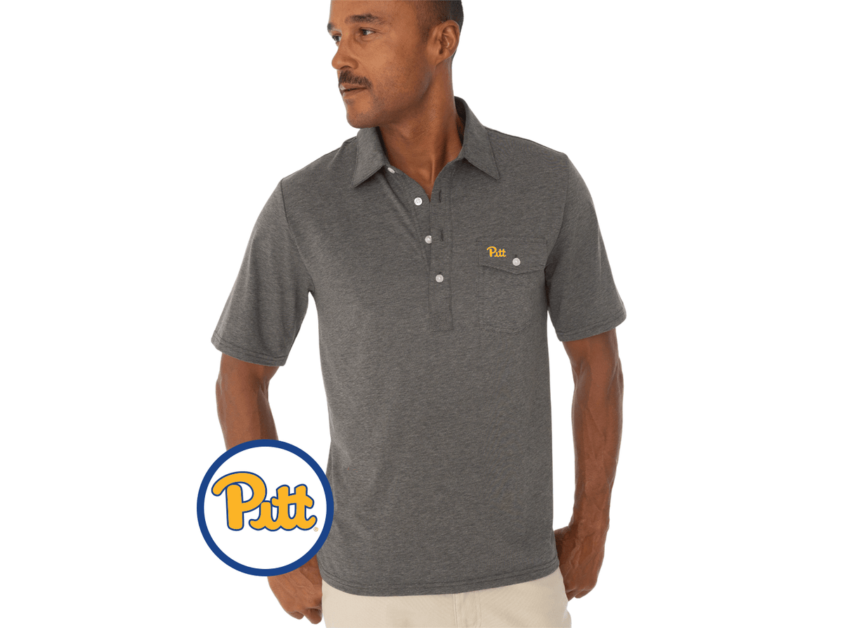 Criquet Pitt in Coach's Performance Players Shirt, Pitt, Heather Grey, view 1