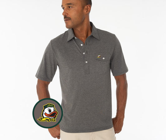 Criquet Oregon in Coach's Players Shirt, Duck, Heather Gray, view 1