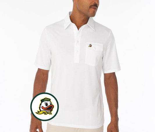 Criquet Oregon in Coach's Players Shirt, Duck, White, view 1