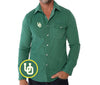 Oregon - Corduroy Pearl Snap - Interlock - Green