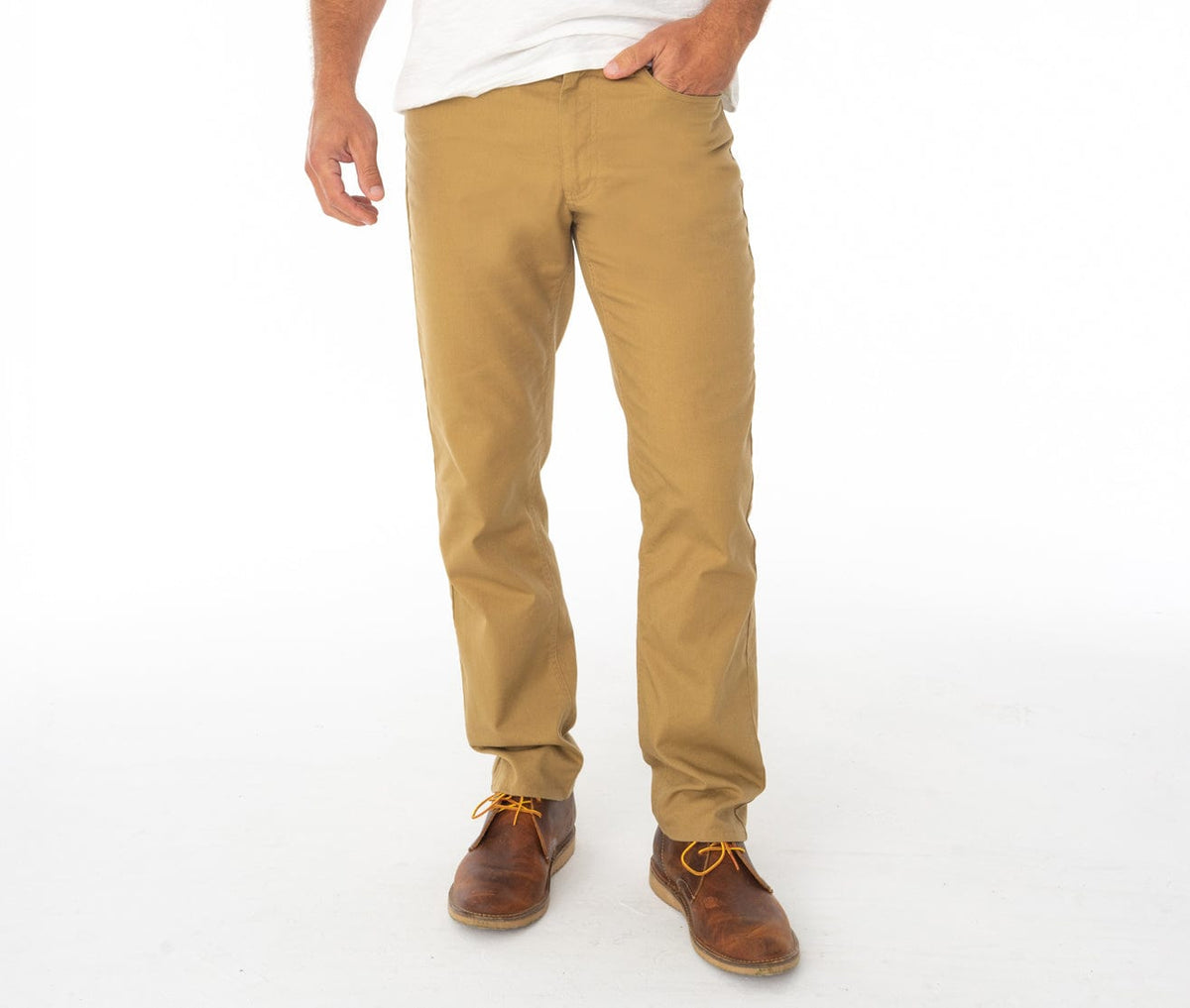 Criquet Comfort Canvas Pant in Camel, view 1