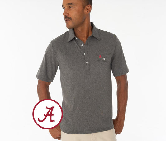 Criquet Alabama in Coach's Performance Players Shirt, A, Heather Gray, view 1