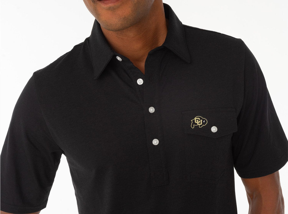 Criquet Colorado in Coaches Players Shirt, CU Buff, Black, view 3