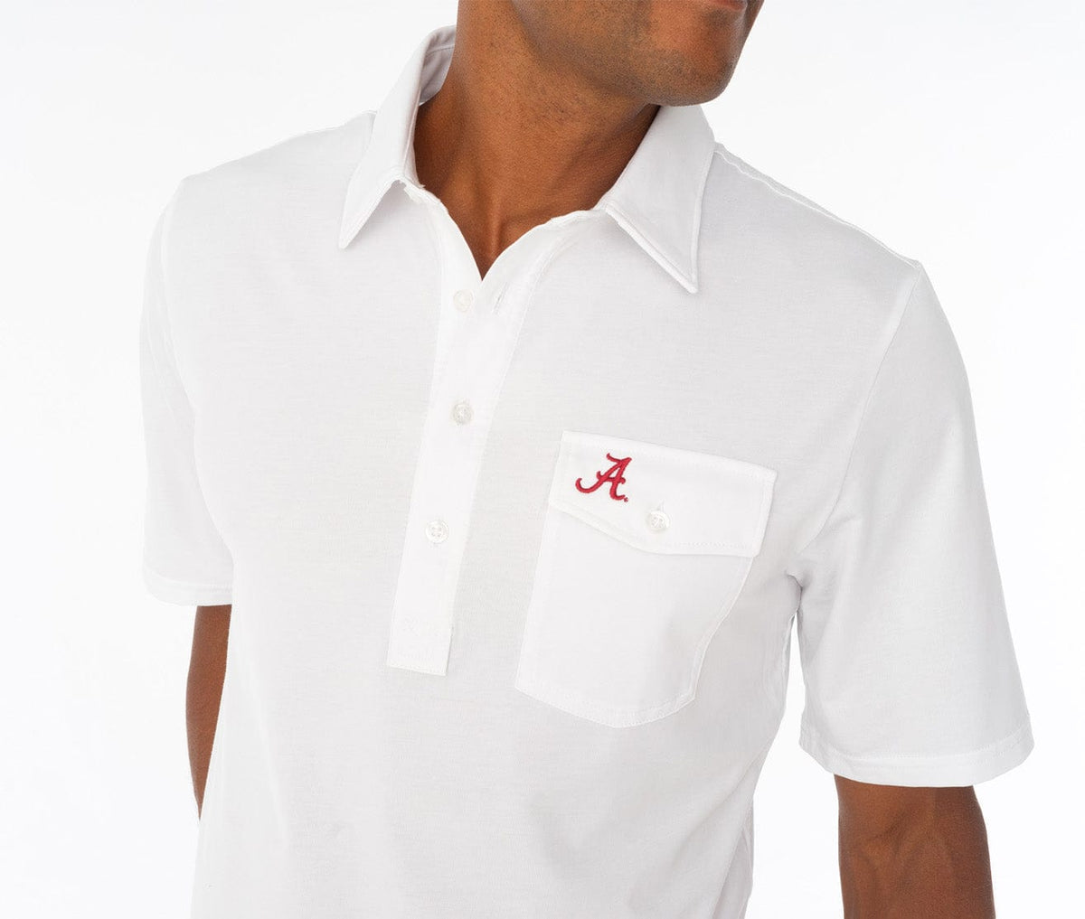 Criquet Alabama in Coach's Performance Players Shirt, A, White, view 3