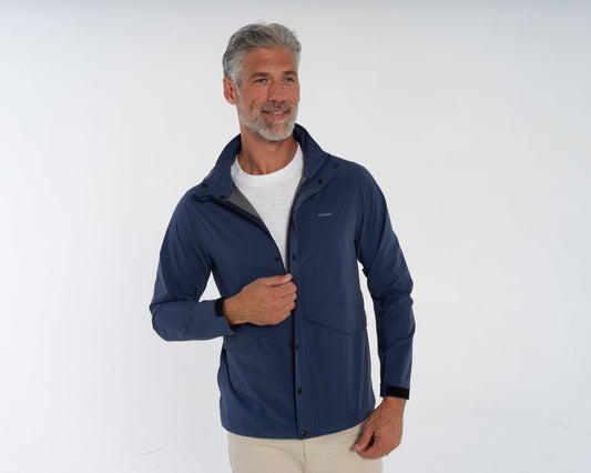 Criquet Watershed Rain Jacket in Navy, view 1