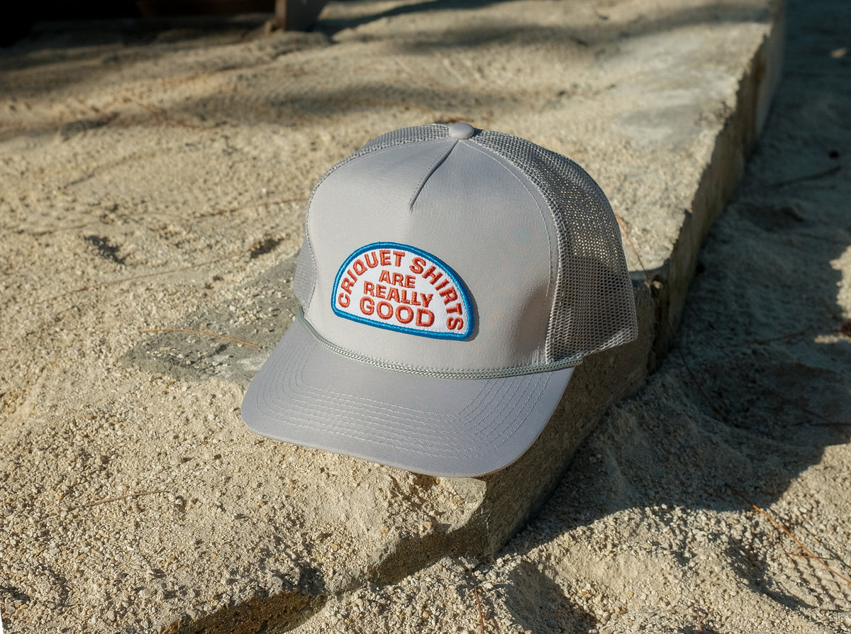 Trucker Hat in Criquet Shirts are Really Good, Gray Ripstop, view 3