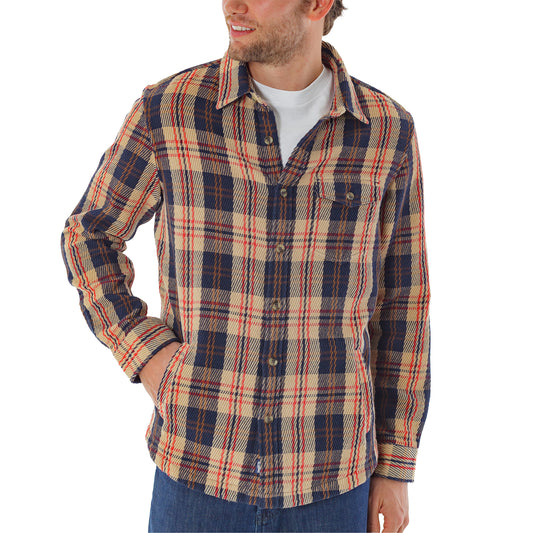 Heavy Twill Shacket - Navy Multi Plaid