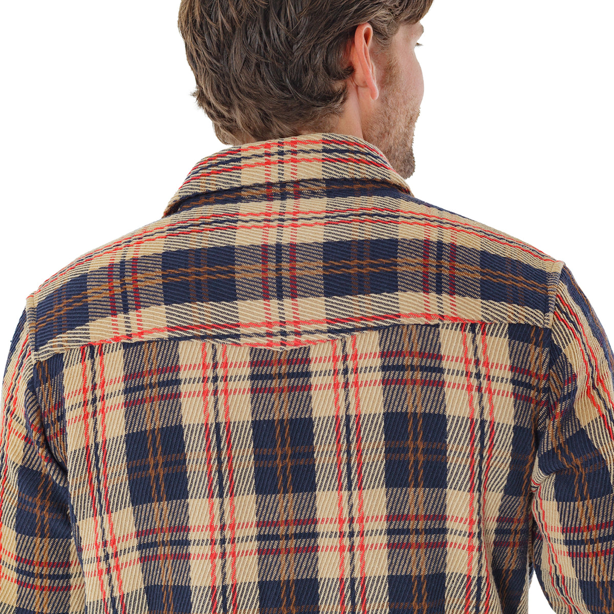 Heavy Twill Shacket - Navy Multi Plaid