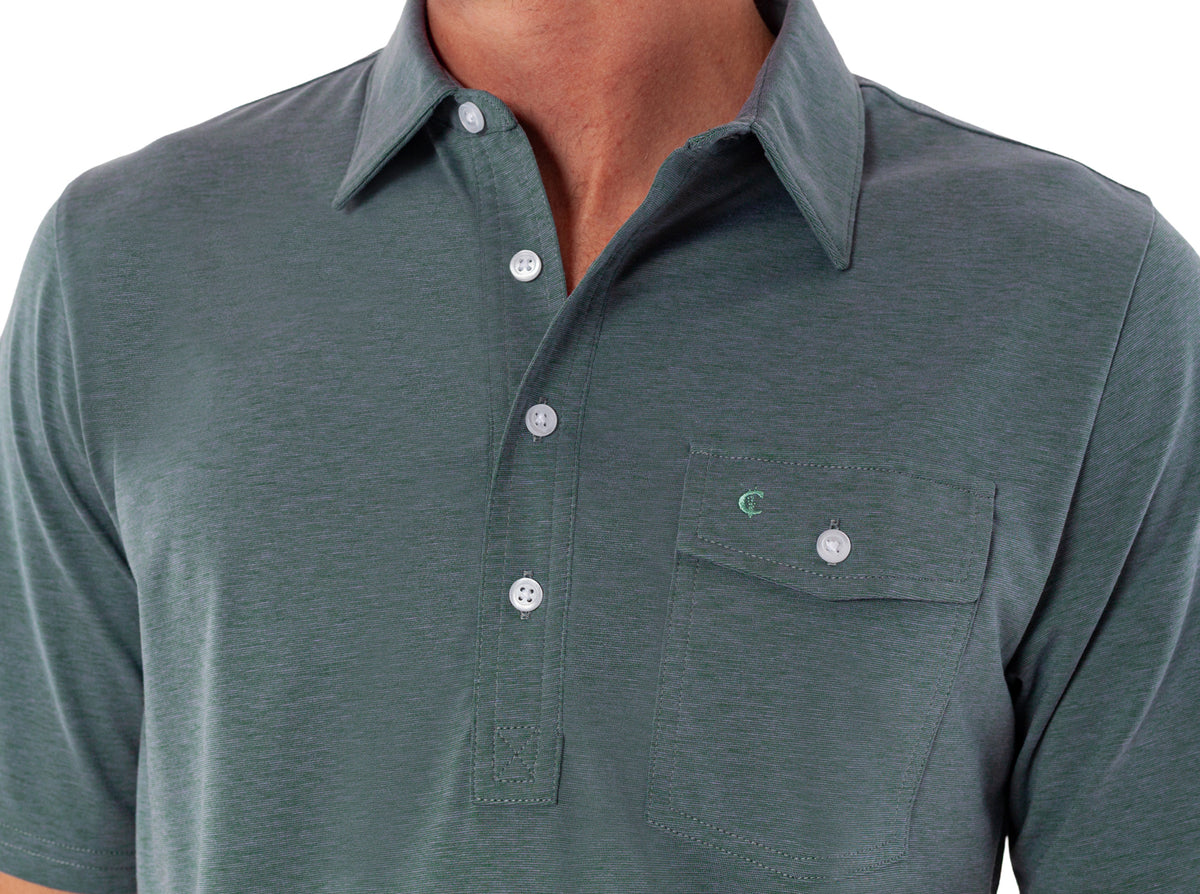 Criquet Performance Players Shirt in Cascades, studio photo