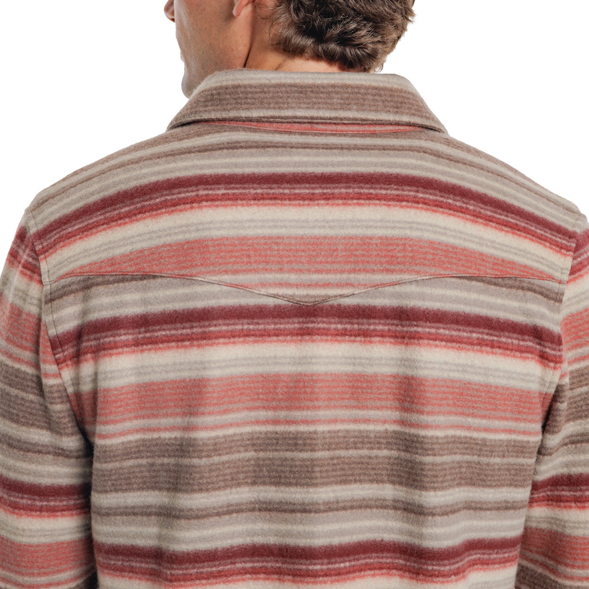 Chill-Knit Fleece Shacket - Horizon Stripe Cedar