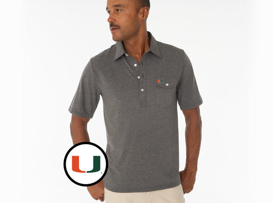 Criquet Miami in Coaches Players Shirt, U, Heather Grey, view 1