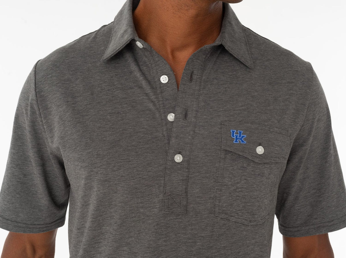 Criquet Kentucky in Coaches Players Shirt, Interlock, Heather Grey, view 2