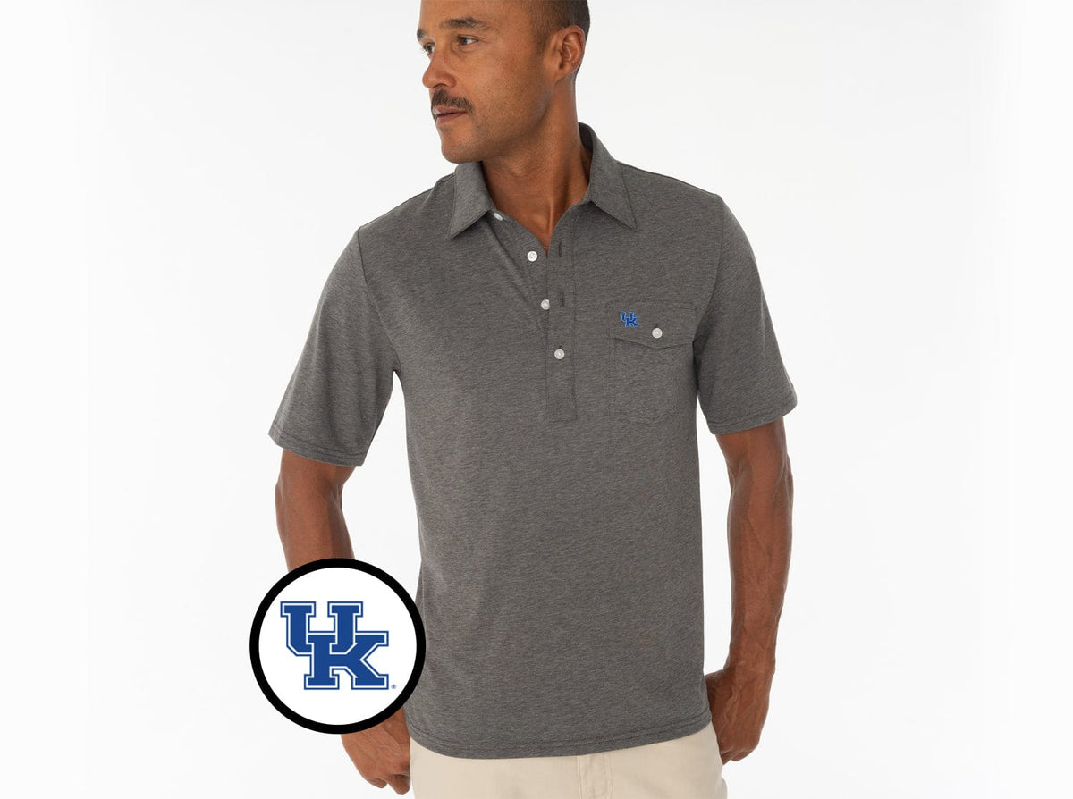 Criquet Kentucky in Coaches Players Shirt, Interlock, Heather Grey, view 1