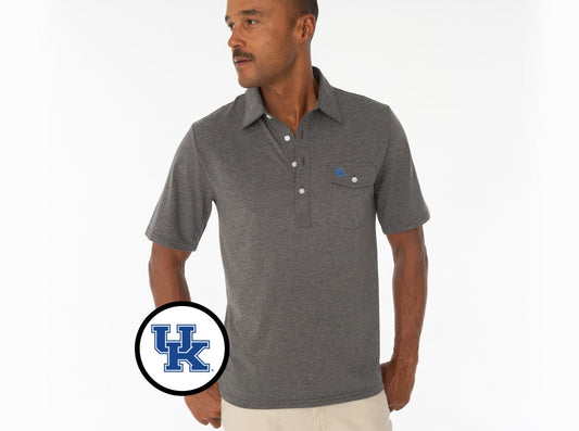 Criquet Kentucky in Coaches Players Shirt, Interlock, Heather Grey, view 1