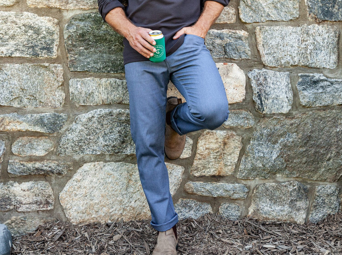 Criquet Comfort Canvas Pant in Faded Navy, view 2