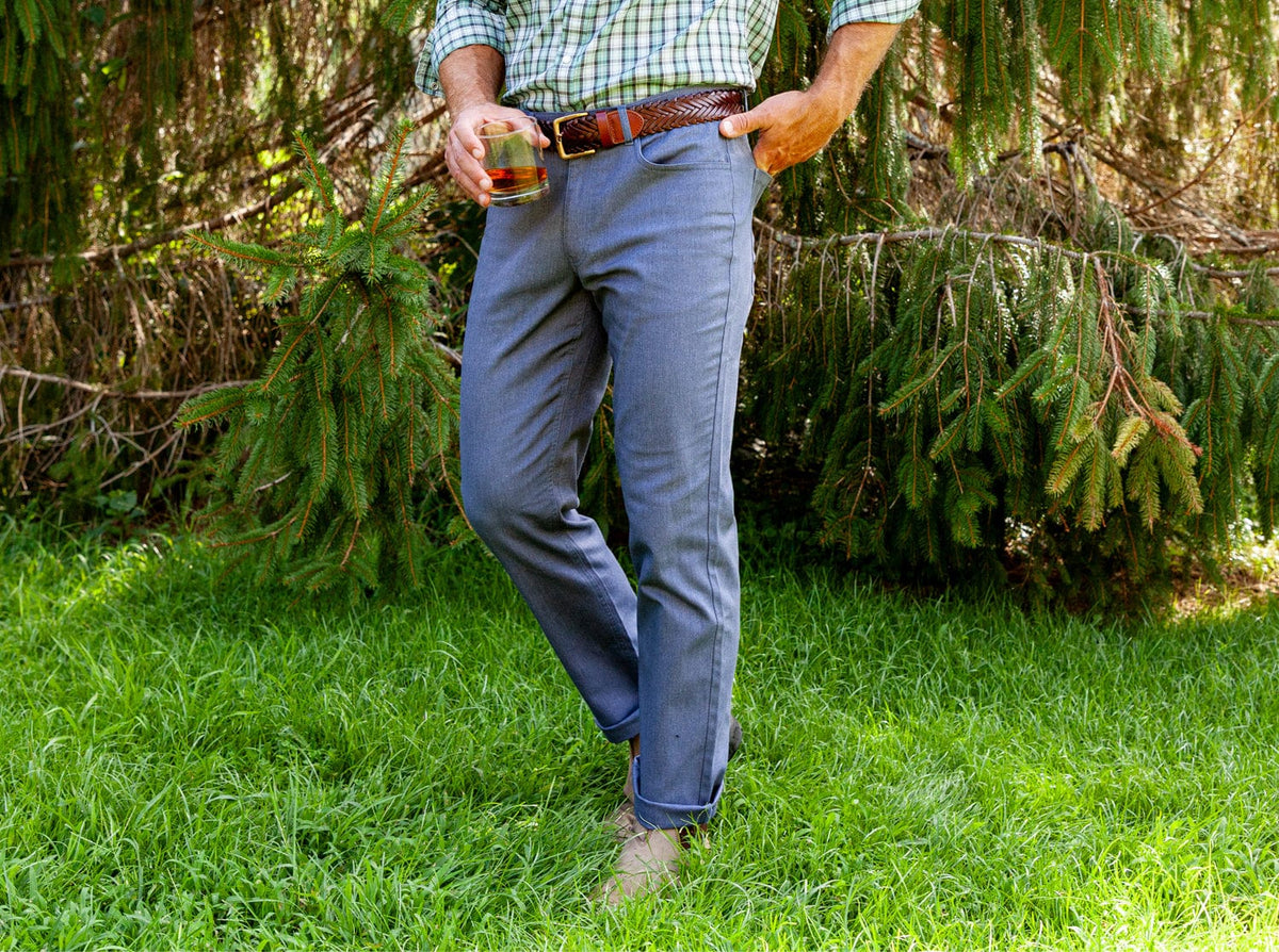 Criquet Comfort Canvas Pant in Faded Navy, view 9