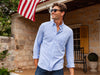 Oxford Knit Button Down - Light Blue