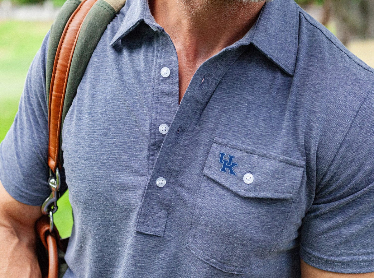 Criquet Kentucky in Coaches Players Shirt, Interlock, Midnight, view 2