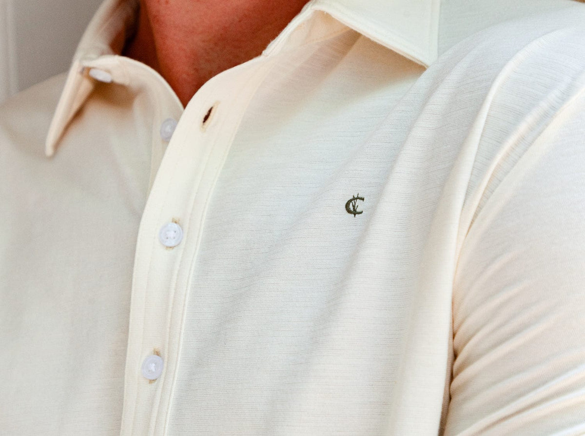 Criquet brrr° Long Sleeve Range Polo in Natural, view 2