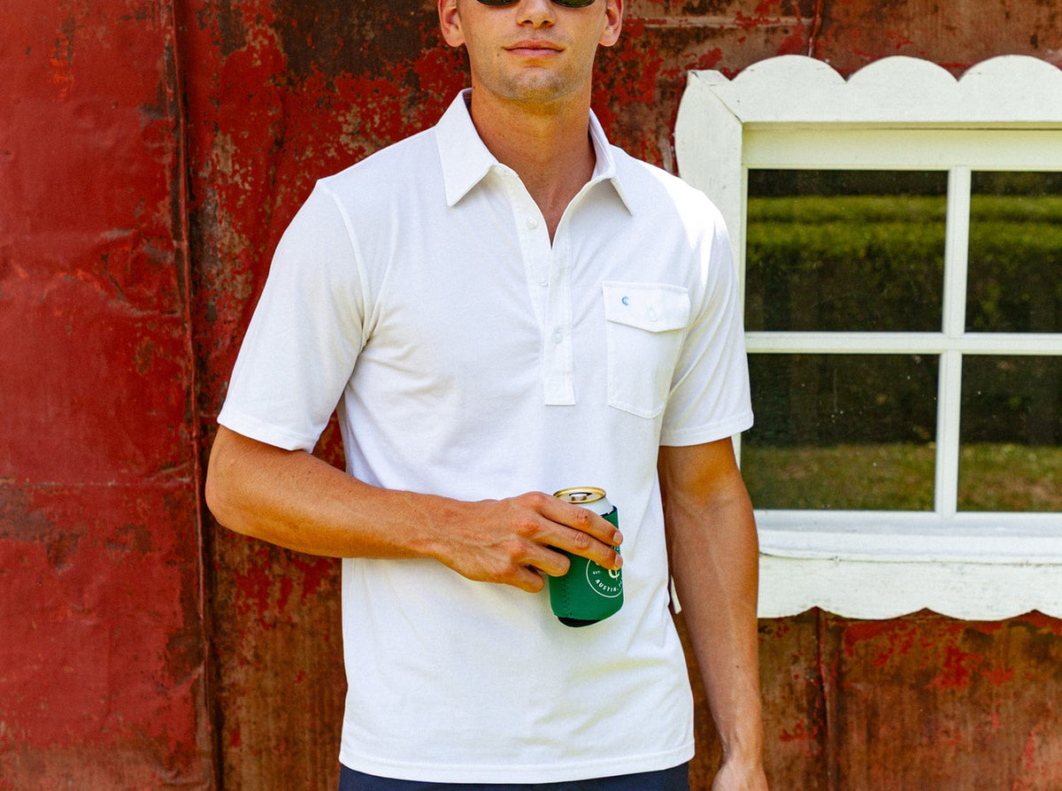 Criquet Performance Players Shirt in Bright White, view 1