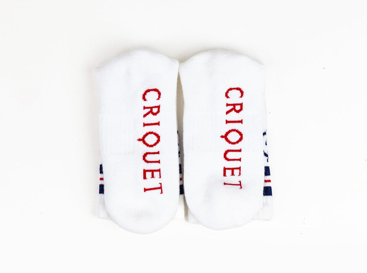 Criquet Tubular Socks in Navy/Red, view 3