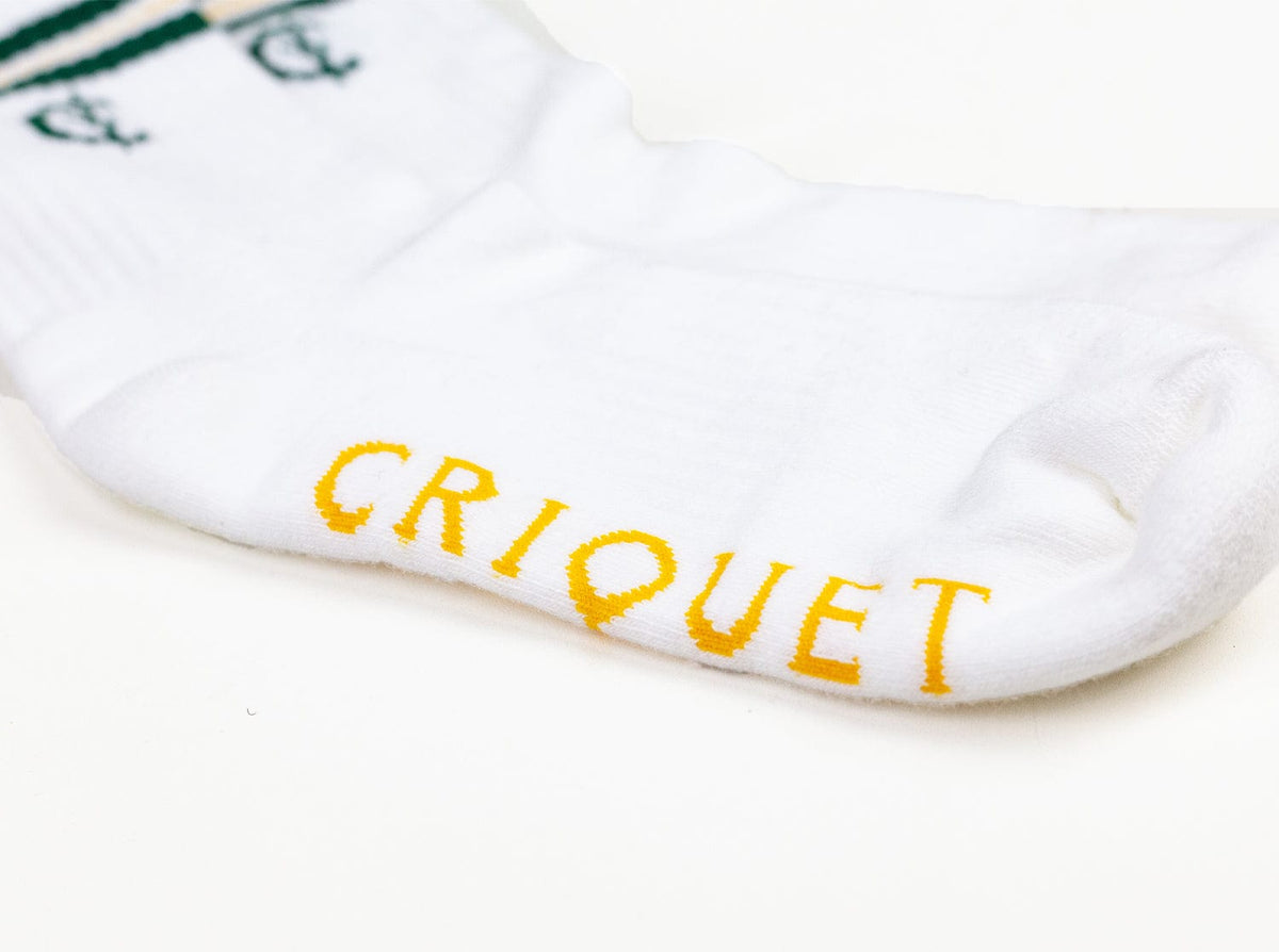 Criquet Tubular Socks in Green/Gold, view 3