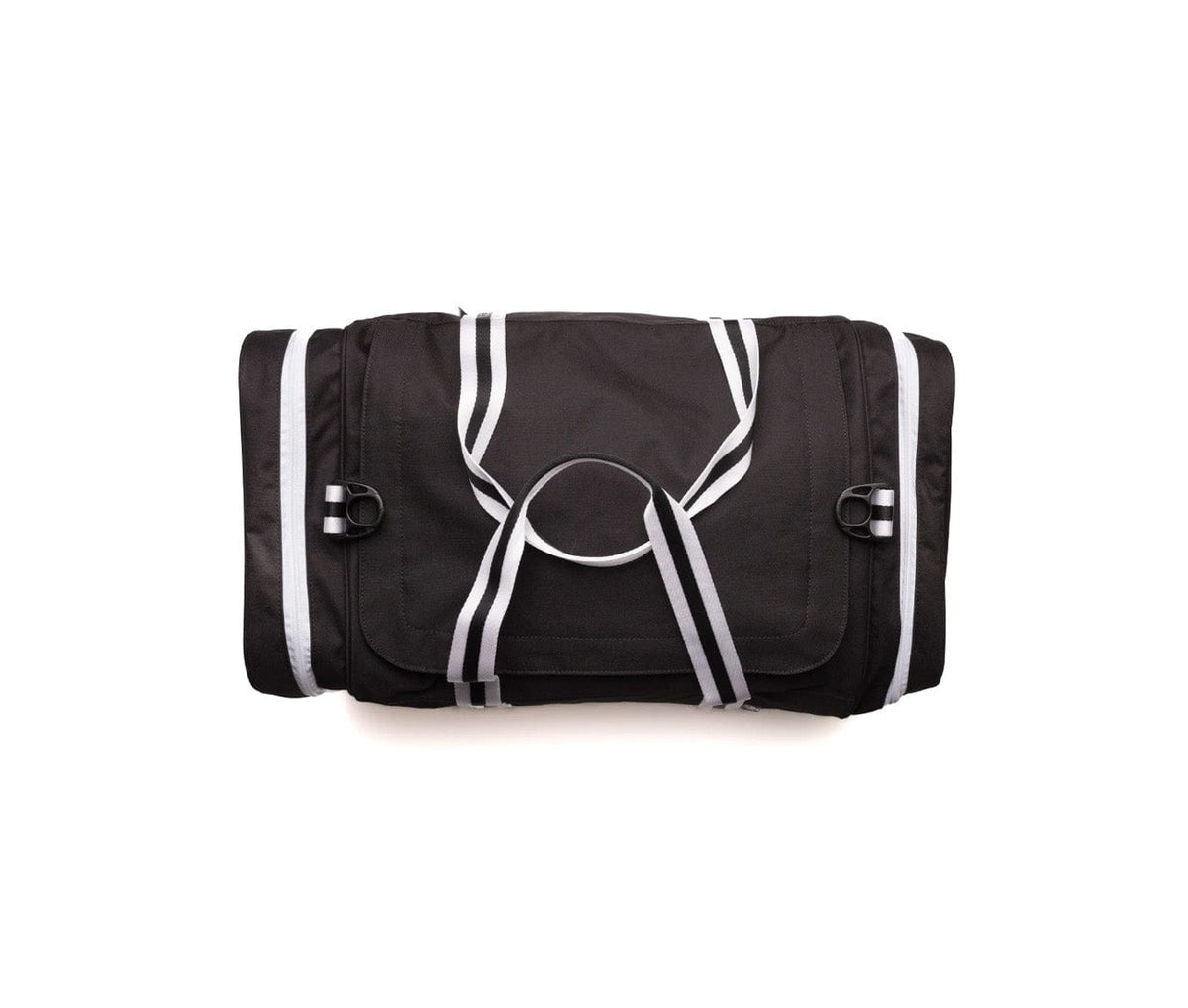 Criquet x Jones Letterman Duffle in Criquet Patch, Black, view 4